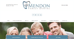 Desktop Screenshot of mendondental.com