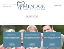 Tablet Screenshot of mendondental.com